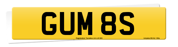 Registration number GUM 8S